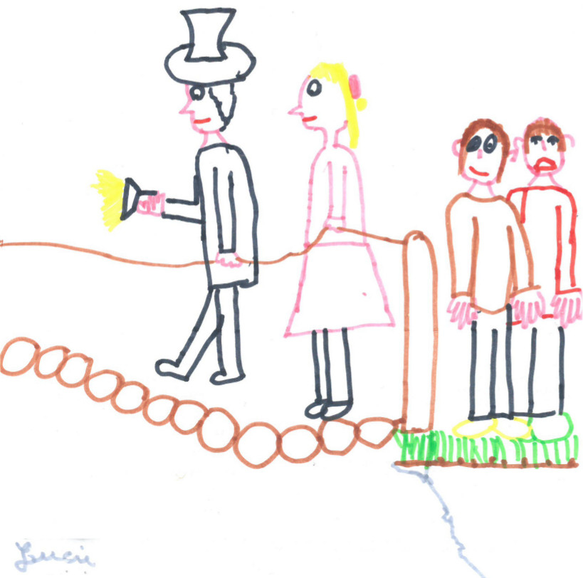 Illustration de l'activité par une demoiselle de 8 ans